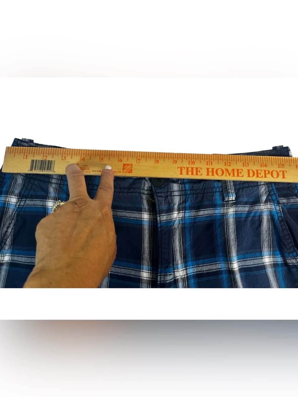 Men's Blue Plaid Casual Shorts Aeropostale size 30 - Picture 7 of 9
